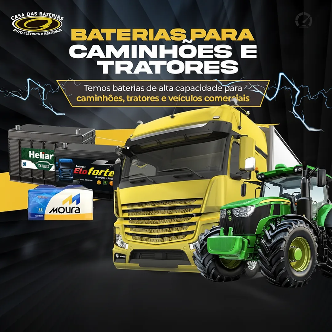 Baterias para caminhões e tratores em Criciúma